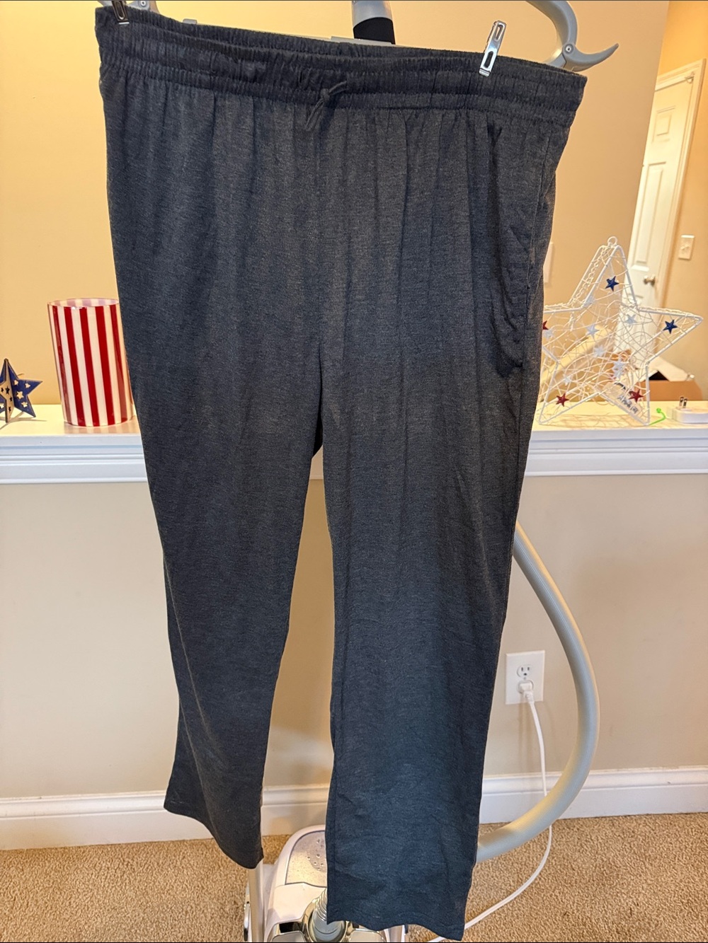 Charcoal Gray Pull-On Lounge Pants